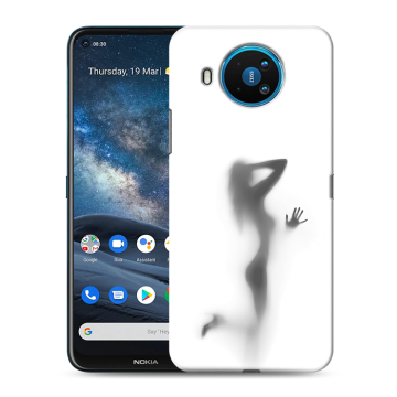 Силиконовый чехол на Nokia 8.3 с принтом Силуэт