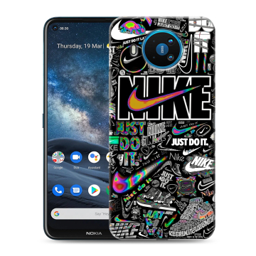 Силиконовый чехол на Nokia 8.3 с принтом Найк Силиконовый чехол на Nokia 8.3 с принтом Найк