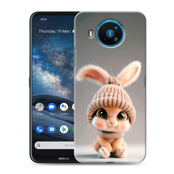 Силиконовый чехол на Nokia 8.3 с принтом Кролик Силиконовый чехол на Nokia 8.3 с принтом Кролик