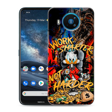 Силиконовый чехол на Nokia 8.3 с принтом Дональд Дак Деньги Силиконовый чехол на Nokia 8.3 с принтом Дональд Дак Деньги