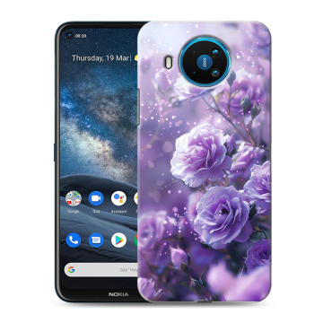 Силиконовый чехол на Nokia 8.3 с принтом Розы цветы Силиконовый чехол на Nokia 8.3 с принтом Розы цветы