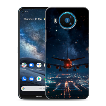 Силиконовый чехол на Nokia 8.3 с принтом самолет Силиконовый чехол на Nokia 8.3 с принтом самолет