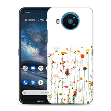 Силиконовый чехол на Nokia 8.3 с принтом цветы