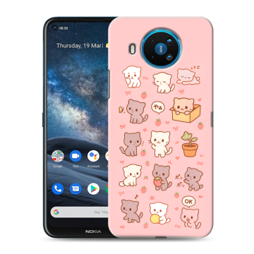 Силиконовый чехол на Nokia 8.3 с принтом Hello Kitty Хелоу Кити Силиконовый чехол на Nokia 8.3 с принтом Hello Kitty Хелоу Кити