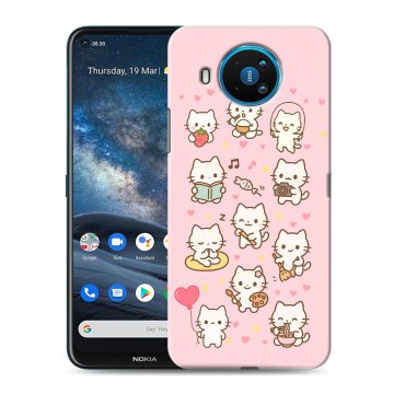 Силиконовый чехол на Nokia 8.3 с принтом Hello Kitty Хелоу Кити Силиконовый чехол на Nokia 8.3 с принтом Hello Kitty Хелоу Кити