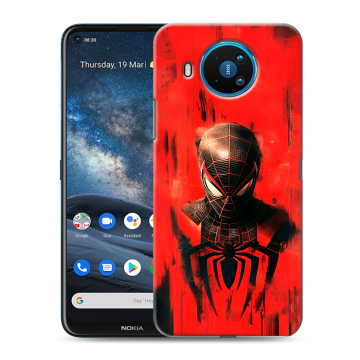 Силиконовый чехол на Nokia 8.3 с принтом человек паук spiderman Силиконовый чехол на Nokia 8.3 с принтом человек паук spiderman