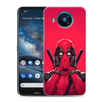 Силиконовый чехол на Nokia 8.3 с принтом Дедпул Deadpool Силиконовый чехол на Nokia 8.3 с принтом Дедпул Deadpool