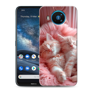 Силиконовый чехол на Nokia 8.3 с принтом котята котики Силиконовый чехол на Nokia 8.3 с принтом котята котики