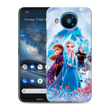 Силиконовый чехол на Nokia 8.3 с принтом Холодное сердце Frozen Силиконовый чехол на Nokia 8.3 с принтом Холодное сердце Frozen
