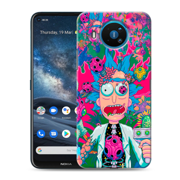 Силиконовый чехол на Nokia 8.3 с принтом Рик и Морти Rick Morty Силиконовый чехол на Nokia 8.3 с принтом Рик и Морти Rick Morty