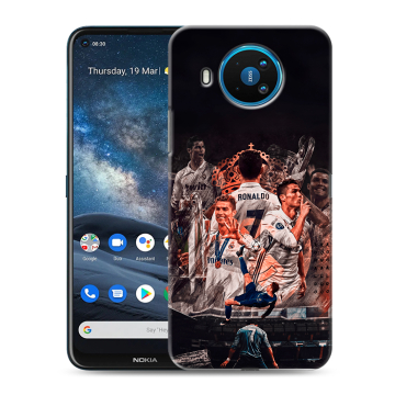 Силиконовый чехол на Nokia 8.3 с принтом Реал Роналдо Real Ronaldo