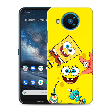 Силиконовый чехол на Nokia 8.3 с принтом Спанч боб Спанчбоб Силиконовый чехол на Nokia 8.3 с принтом Спанч боб Спанчбоб