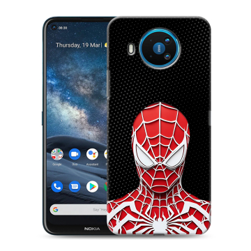 Силиконовый чехол на Nokia 8.3 с принтом человек паук spiderman Силиконовый чехол на Nokia 8.3 с принтом человек паук spiderman