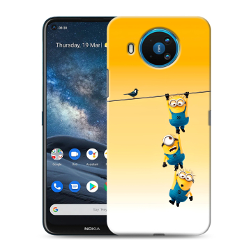 Силиконовый чехол на Nokia 8.3 с принтом Миньоны Силиконовый чехол на Nokia 8.3 с принтом Миньоны
