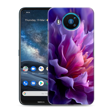Силиконовый чехол на Nokia 8.3 с принтом женский цветы Силиконовый чехол на Nokia 8.3 с принтом женский цветы