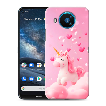 Силиконовый чехол на Nokia 8.3 с принтом Единорог Силиконовый чехол на Nokia 8.3 с принтом Единорог