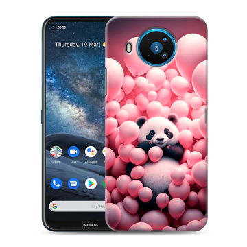 Силиконовый чехол на Nokia 8.3 с принтом Панда Силиконовый чехол на Nokia 8.3 с принтом Панда