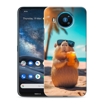 Силиконовый чехол на Nokia 8.3 с принтом Капибара