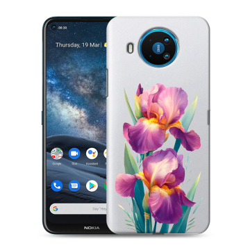 Силиконовый чехол на Nokia 8.3 с принтом Цветы орхидеи
