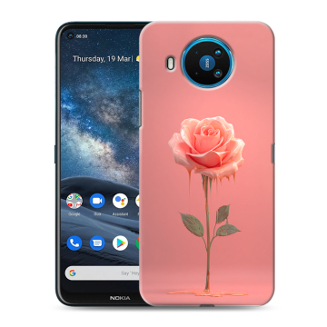 Силиконовый чехол на Nokia 8.3 с принтом Розовая роза