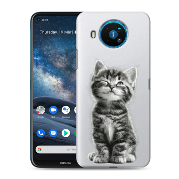Силиконовый чехол на Nokia 8.3 с принтом Котенок Силиконовый чехол на Nokia 8.3 с принтом Котенок