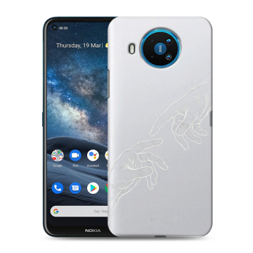 Силиконовый чехол на Nokia 8.3 с принтом Сотворение мира