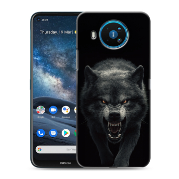 Силиконовый чехол на Nokia 8.3 с принтом Волк Силиконовый чехол на Nokia 8.3 с принтом Волк