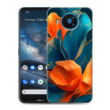 Силиконовый чехол на Nokia 8.3 с принтом Цветы