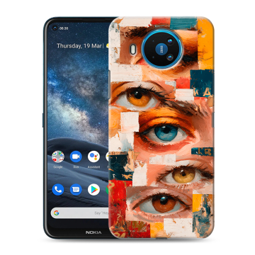Силиконовый чехол на Nokia 8.3 с принтом Модный принт