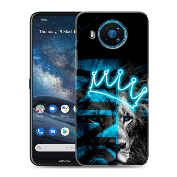 Силиконовый чехол на Nokia 8.3 с принтом Король лев