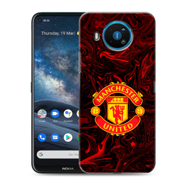 Силиконовый чехол на Nokia 8.3 с принтом Manchester United