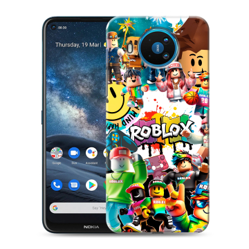 Силиконовый чехол на Nokia 8.3 с принтом Roblox Роблокс Силиконовый чехол на Nokia 8.3 с принтом Roblox Роблокс