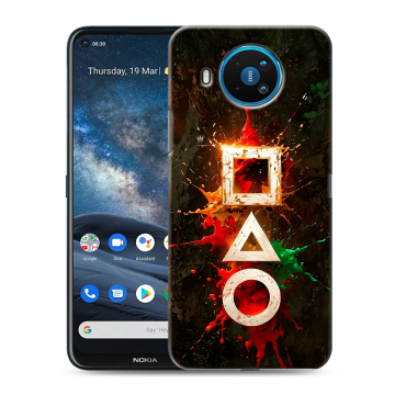 Силиконовый чехол на Nokia 8.3 с принтом Squid Game Игра кальмара Силиконовый чехол на Nokia 8.3 с принтом Squid Game Игра кальмара