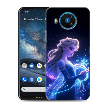 Силиконовый чехол на Nokia 8.3 с принтом Холодное сердце Frozen Силиконовый чехол на Nokia 8.3 с принтом Холодное сердце Frozen