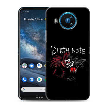 Силиконовый чехол на Nokia 8.3 с принтом Death note Тетрадь смерти Силиконовый чехол на Nokia 8.3 с принтом Death note Тетрадь смерти