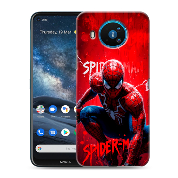 Силиконовый чехол на Nokia 8.3 с принтом Spiderman Человек паук Силиконовый чехол на Nokia 8.3 с принтом Spiderman Человек паук