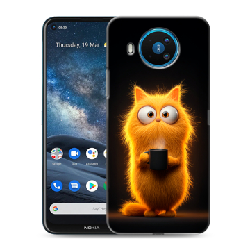 Силиконовый чехол на Nokia 8.3 с принтом Смешной кот Силиконовый чехол на Nokia 8.3 с принтом Смешной кот