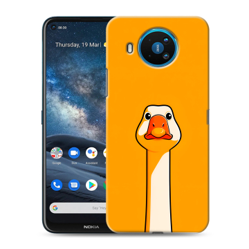 Силиконовый чехол на Nokia 8.3 с принтом Смешная утка