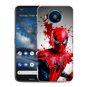 Силиконовый чехол на Nokia 8.3 с принтом Spiderman Человек паук Силиконовый чехол на Nokia 8.3 с принтом Spiderman Человек паук