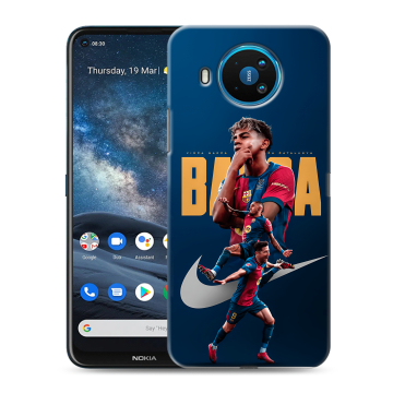 Силиконовый чехол на Nokia 8.3 с принтом Барселона Barca Yamal Силиконовый чехол на Nokia 8.3 с принтом Барселона Barca Yamal