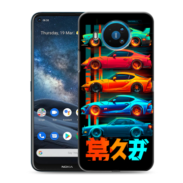 Силиконовый чехол на Nokia 8.3 с принтом машины тачки