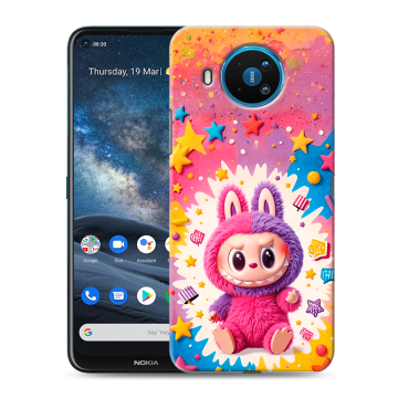 Силиконовый чехол на Nokia 8.3 с принтом Labubu Лабубу Силиконовый чехол на Nokia 8.3 с принтом Labubu Лабубу