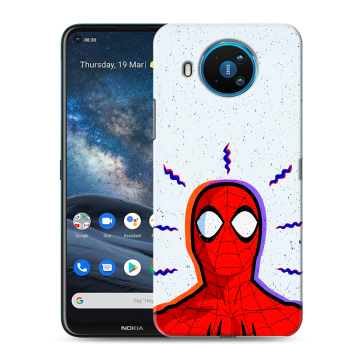 Силиконовый чехол на Nokia 8.3 с принтом Spiderman Человек паук