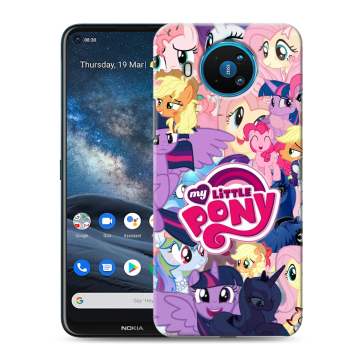 Силиконовый чехол на Nokia 8.3 с принтом My little pony Дружба чудо