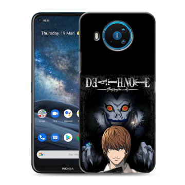 Силиконовый чехол на Nokia 8.3 с принтом Death note Тетрадь смерти
