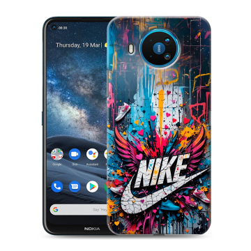Силиконовый чехол на Nokia 8.3 с принтом Nike Найк Силиконовый чехол на Nokia 8.3 с принтом Nike Найк