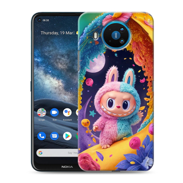 Силиконовый чехол на Nokia 8.3 с принтом Labubu Лабубу Силиконовый чехол на Nokia 8.3 с принтом Labubu Лабубу