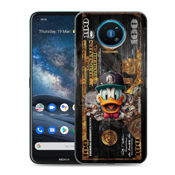 Силиконовый чехол на Nokia 8.3 с принтом Дональд Дак Доллар Силиконовый чехол на Nokia 8.3 с принтом Дональд Дак Доллар