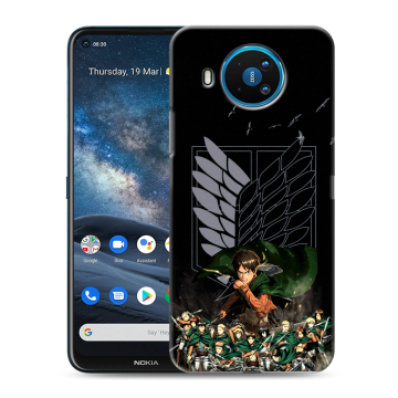 Силиконовый чехол на Nokia 8.3 с принтом Атака титанов Силиконовый чехол на Nokia 8.3 с принтом Атака титанов