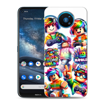 Силиконовый чехол на Nokia 8.3 с принтом Roblox Роблокс Силиконовый чехол на Nokia 8.3 с принтом Roblox Роблокс